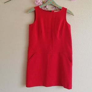 Ann Taylor Red Sleeveless Dress